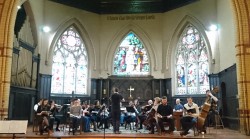 The Toronto Mozart Players in rehearsal. Photo by the author.