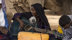 Fatou Seidi Gahil performing in Illighadad, Niger in A Story of Sahel Sounds.