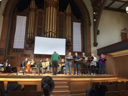 The Toronto Consort, in rehearsal for Helen of Troy. Photo c/o the Toronto Consort.