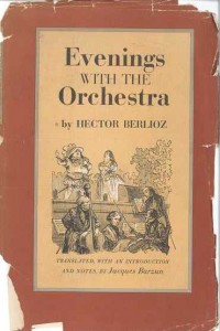The cover of Berlioz' book, "Evenings with the Orchestra."