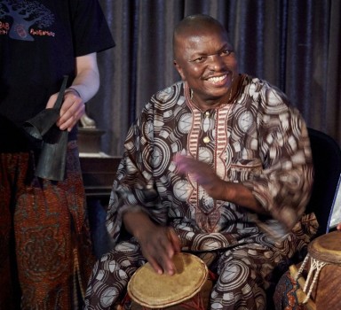 Master drummer Kwasi Dunyo leads ensembles in both festivals.
