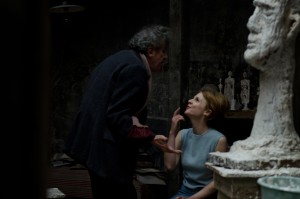 Geoffrey Rush (left) and Clémence Poésy in Final Portrait. Photo credit: Parisa Taghizadeh, courtesy of Sony Pictures Classics.
