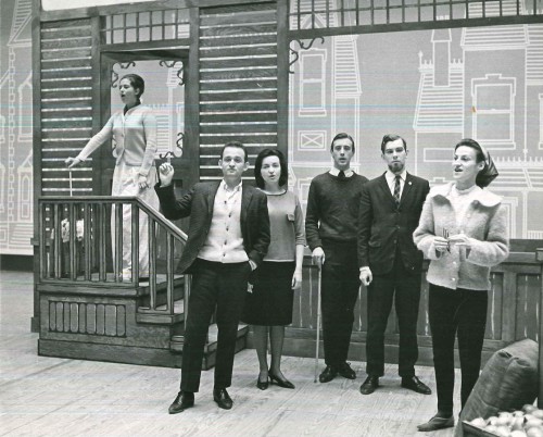 Members of the cast of the 1964 production of Britten’s Albert Herring, performed March 4 and 6 as part of the opening ceremonies of the Edward Johnson Building. Photo credit University of Toronto.