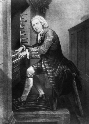Bach plays the organ