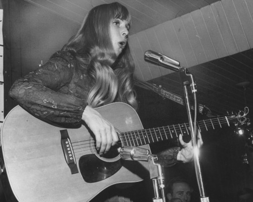 Joni Mitchell on a flyer for the Riverboat, Yorkville 1967
