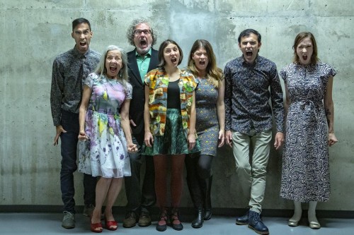 Vocal collective Phth (Sarah Albu, fourth from left)