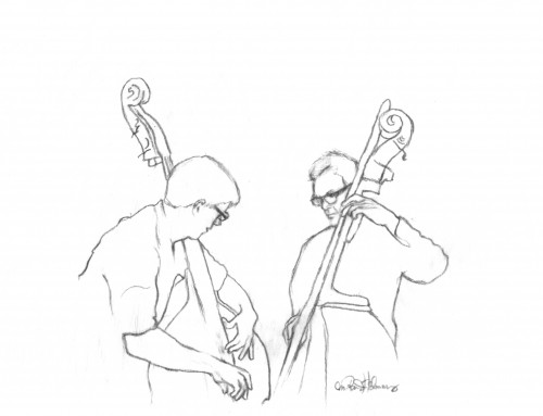 “Pete & Rob” drawing by M. Randi Helmers