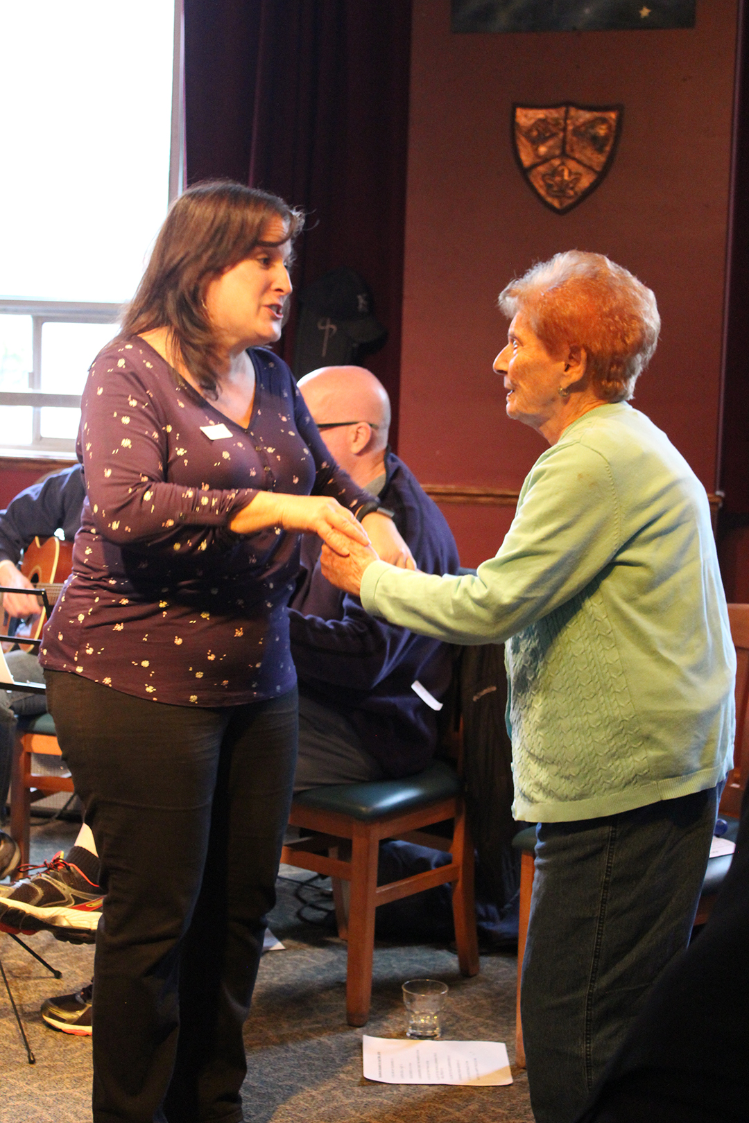 Ilana Waldston dancing with her mother Shimona. CREDIT Miranda Rogovein