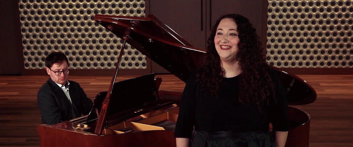 Pianist Nate Ben-Horin (L) and soprano Jaclyn Grossman.