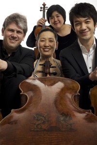 The Borromeo String Quartet: (from left) Nicholas Kitchen, Yeesun Kim, Mai Motobuchi, Kristopher Tong