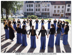 Oakville Children's Chorus at the World Choir Olympics in Latvia (2014)