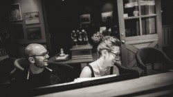 AtG Music Director Christopher Mokrzewski with Schmopera founder Jenna Douglas. CREDIT: Brent Callis