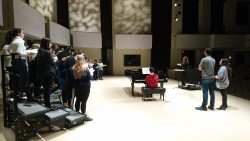 The York U choirs in rehearsal for Carmina Burana. Photo by the author.