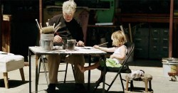 David Lynch and his daughter Lula.