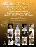 Canadian Flute Association Summer in the City Flute Festival