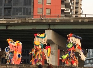 The opening procession of Miigis, at Fort York on September 15 and 16.