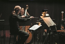 Larry Beckwith conducting Toronto Masque Theatre's 'A Soldier's Tale'