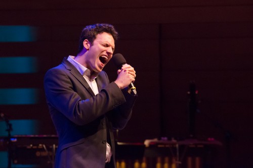 Jake Epstein performing Only the Good Die Young in Uncovered: Elton John & Billy Joel - Photo by Joanna Akyol