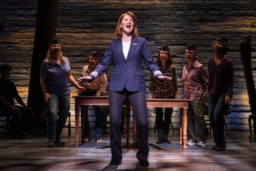 Eliza Jane Scott in Come From Away - Canadian cast 2018. Photo by Matthew Murphy.