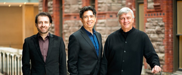 Amici Chamber Ensemble (l-r): Serouj Kradjian, Joaquin Valdepeñas and David Hetherington.