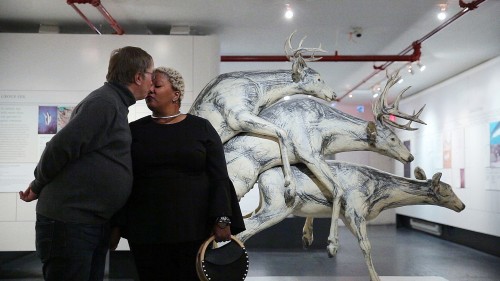 Georg Friedrich Haas and Mollena Williams-Haas at Museum of Sex, New York.