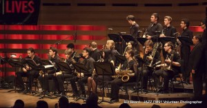 The JAZZ.FM91 Youth Big Band, in performance at JAZZ LIVES on April 11. Photo credit: Bill Beard, c/o JAZZ.FM91.