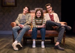 (L-R) Sara Farb, Hannah Levinson and Lauran Condlln, as the three Alisons in Fun Home. Photo credit: Cylla von Tiedemann.