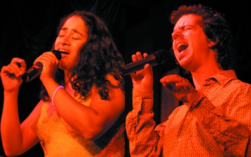 FreePlay Duo: Suba Sankaran and Dylan Bell. Photo by Edward Hanley