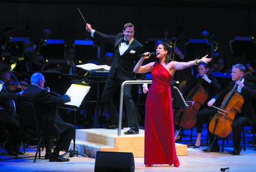 Steven Reineke leads Stephanie J. Block and the TSO in "On Broadway." Photo: Jag Gundu/TSO