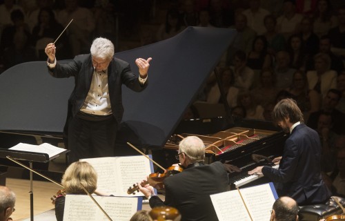 Oundjian conducting the TSO and pianist Daniil Trifonov. Photo credit: Jag Gundu.