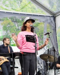 The Tara Kannangara Group at the 2018 Festival. Photo c/o the 2018 TD Toronto Jazz Festival.