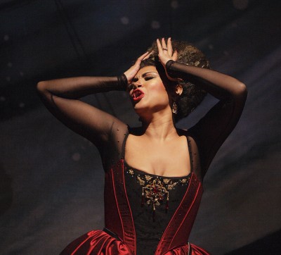 Measha Brueggergosman in Opera Atelier’s 2008 production of Idomeneo. Photo by Bruce Zinger