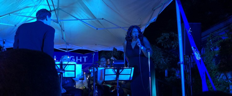 Performing at the Kensington Market Jazz Festival with Alana Bridgewater.