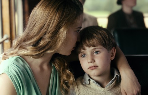 Saskia Rosendahl as Elisabeth May and Cai Cohrs as Young Kurt Barnert. Photo credit: Caleb Deschanel, courtesy of Sony Pictures Classics.