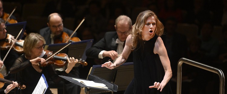 Barbara Hannigan with the TSO. Photo credit: Jag Gundu.