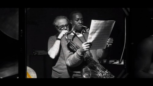 Alfred Lion (left) and Hank Mobley. Photo credit: Francis Wolff.