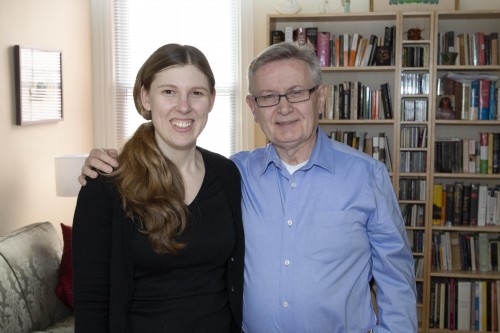 Jamie Day Fleck with Marjan Mozetich.  Photo by Perry Walker