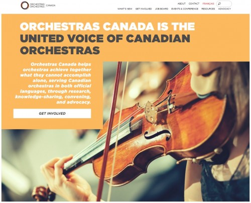 Orchestras Canada (home page)