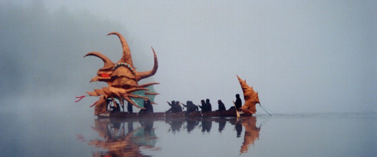 The Horned Enemy from The Princess of the Stars, (Wildcat Lake, 1997) designed by Jerrard and Diana Smith. Photo by Sean Hagerman