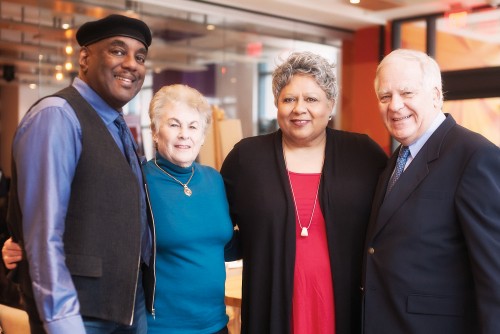 JPEC at the Paintbrush Bistro 2013 (From Left): Joe Sealy, Rochelle Koskie, Jackie Richardson, Ray Koskie. Photo by Air'Leth Aodfin