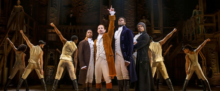 The company of Hamilton - National Tour. Photo credit: Joan Marcus, c/o Mirvish.