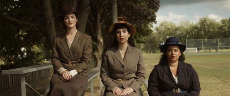 Alicia Barban, Sara Shanazarian and Aisha Jarvis as the American Trio in Dead Reckoning