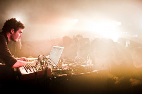 Beginning’s composer Nicolas Jaar live at the Rex Club, Paris