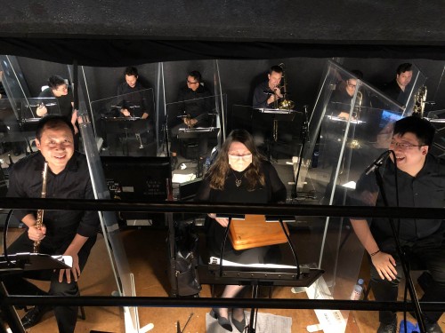 COVID-secured orchestra pit, Hong Kong Ballet