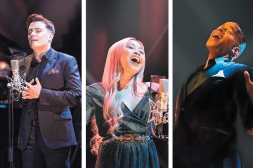 Robert Markus, Kimberly-Ann Truong and Marcus Nance in The Stratford Festival's Up Close and Musical.