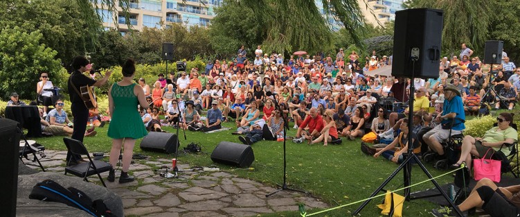 BC folk fusion duo Qristina & Quinn Bachand. Photo by Tamara Bernstein