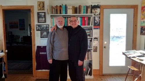 R. Murray Schafer and Alex Pauk, in Schafer’s studio. ALEXINA LOUIE