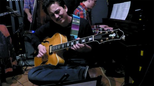 Canadian guitarist, Lucian Gray and his custom Americana playing Time After Time with the Virginia MacDonald Quintet at the Emmet Ray in Toronto. YOUTUBE