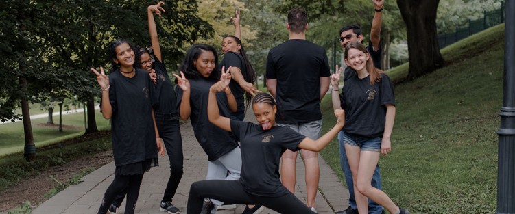 The Marigold Music Program, summer 2021, left to right: Manasvi Naik, Nailah Padilla, Ali Loisy, Charlotte Siegel (behind), Jadzia Elrington (in front), Kevin Mulligan, Vera Sevelka and Spencer Persad Credit: DANIELLE SUM