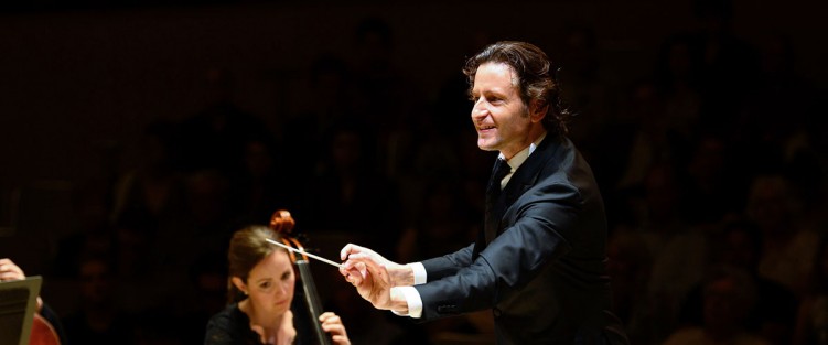 Gustavo Gimeno and TSO cellist Emmanuelle Beaulieu Bergeron Photo: STUART LOWE